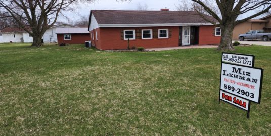 423 Parkway St – Berne Indiana – Ranch home – 3 bedroom – By Lehman Park